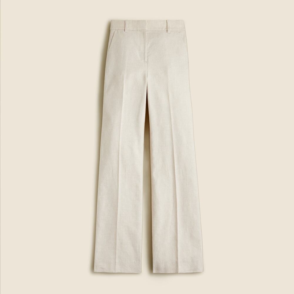 J. Crew Carolina flare pant in stretch linen blend - Size 12